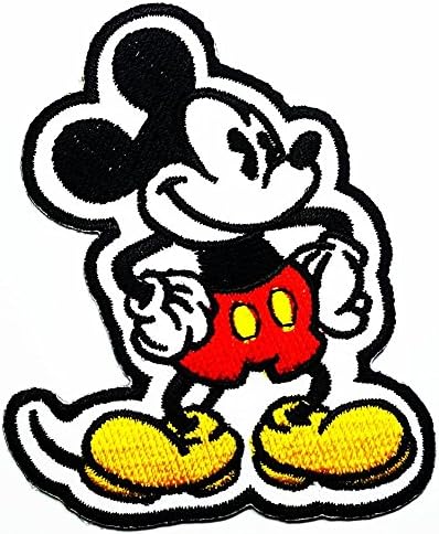 Disney's classic characters Mickey Mouse Logo Patch Sew Iron on Embroidered