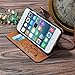 iPhone 7 Case, CORNMI Design Wallet Leather Magnetic Closure Cover for iPhone 7 4.7 inch with Card Slots, Cash Compartment, Wrist Strap Brown
