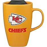 The Memory Company Officially Licensed NFL - Kansas City Chiefs 15oz Square Mug with Logo
