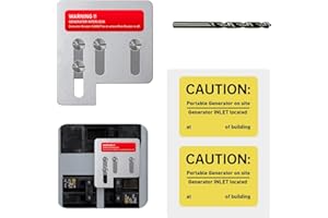 QYZZRS Generator Interlock Kit,Compatible with Square D QO or Homeline 150 or 200 amp Panels.1 3/8 inches Spacing Between Main and Generator Breaker.Professional and Interlock Kit,pdate versioner
