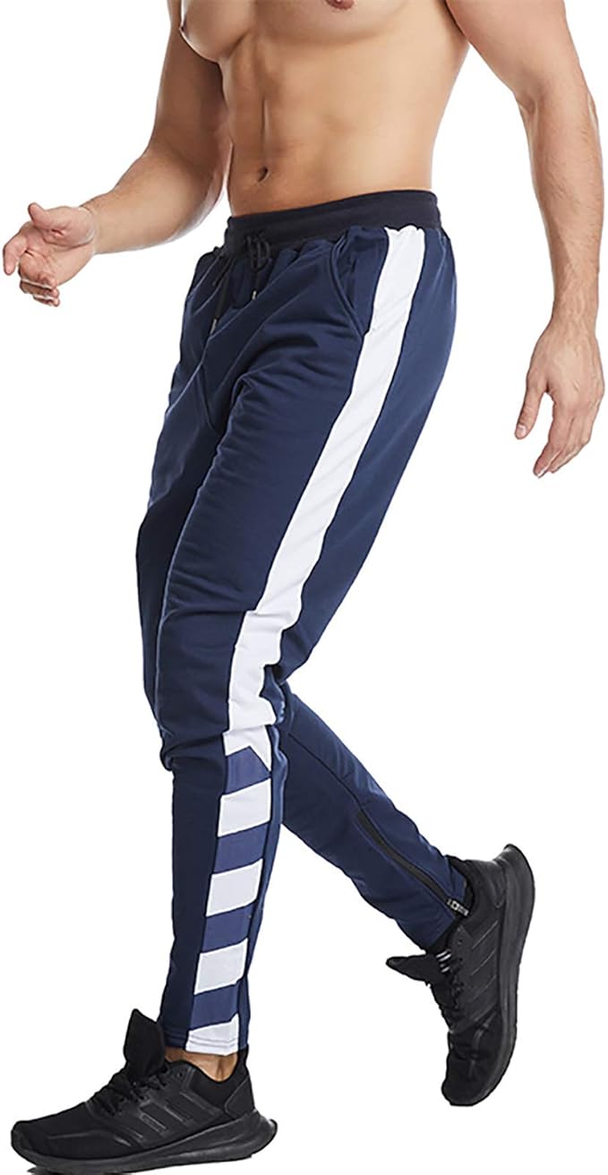 RICHBA Herren Jogginghose mit Taschen Männer Kompressionshose Dry Sport