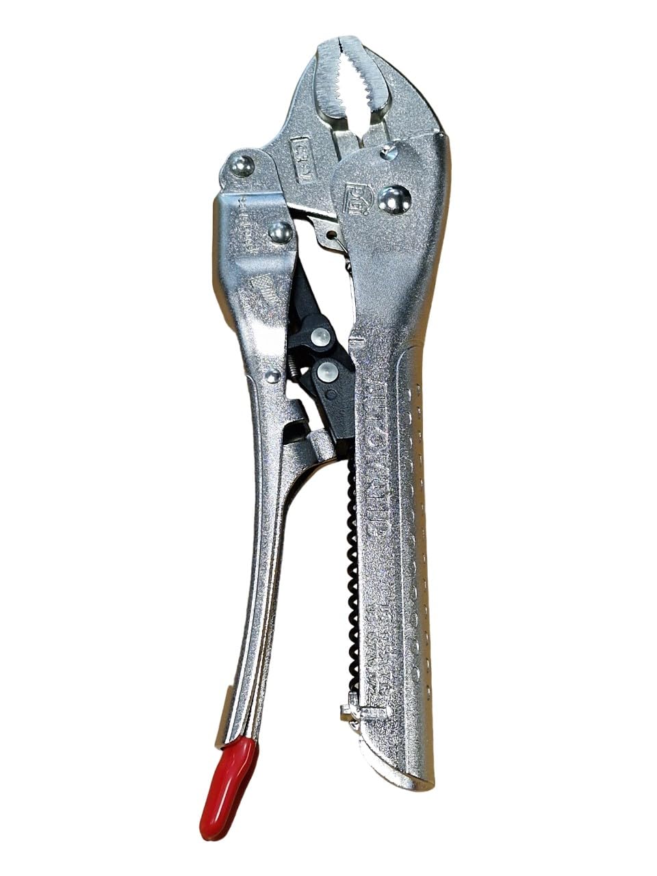 PTI Automatic Curved Jaw Locking Pliers 10" 250mm - Auto Plier Heavy Duty, Adjustable Opening Locking Pliers Metal Clamp DIY Woodworking