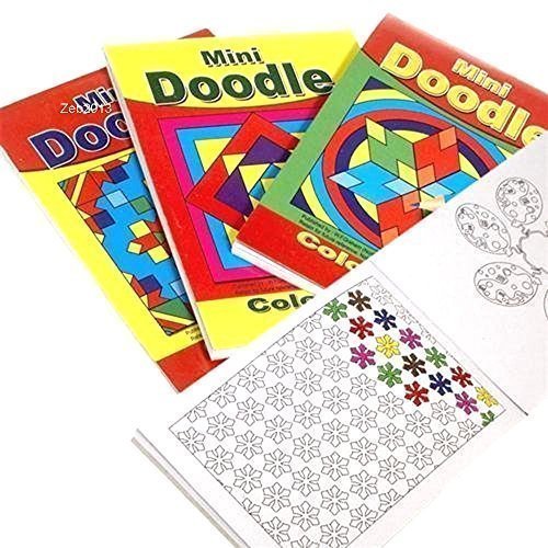 WF Graham 24 x A6 Assorted Mini Doodle Colouring Books Childrens 3095,145mm x 115mm