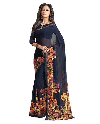 Georgette with Blouse Piece Saree