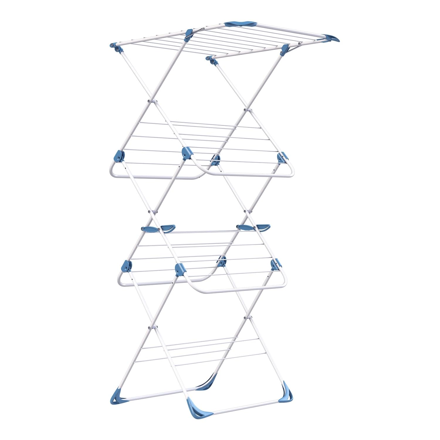 Minky Easy Loader Indoor Airer with 18 m Drying Space, Metal, White