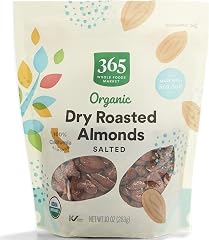 365 by Whole Foods Market, Organic Dry Roasted & Salted Almonds, 10 Ounce