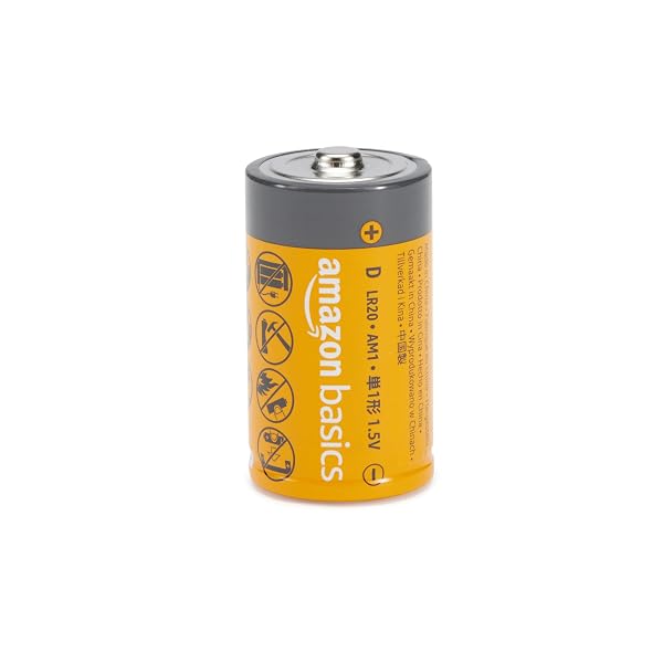 AMAZON BASICS 24-PACK D CELL ALKALINE ALL-PURPOSE BATTERIES, 1.5 VOLT, 5-YEAR SHELF LIFE