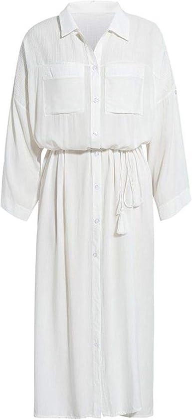 white cotton beach dress