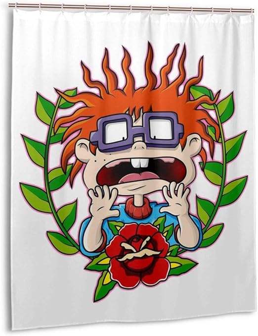Amazon Com Hidreama Rugrats Shower Curtain Funny Home Bathroom Decor Polyester Waterproof Fabric Bathroom Curtain 60x72 In Home Kitchen