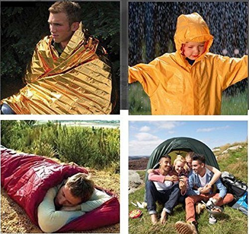 Mounchain Emergency Sleeping Bag Lightweight Waterproof Thermal Survival Blanket, Fits Camping, Backpacking, Hiking, Climbing - Thumbnail 6