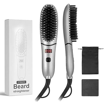 Amazon Com Magicfly Beard Straightener For Men Mini Ionic Hair