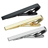 Lystaii 3pcs Tie Bar Clip, Tie Tack Pins Tie Clips
