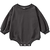 DOSYZTO Baby Boy Girl Bubble Shirt Romper Outfit Short Sleeve Summer Bodysuit Top Newborn Oversized Crewneck Jumpsuit
