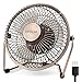 OPOLAR Desk Fan, Ultra Quite Metal Fan with Enhanced Airflow, 360° Rotating Free Adjustment Personal Cooling Office Desktop Small Fan, USB Powered Mini Fan - 6 Inch Blades, One Setting