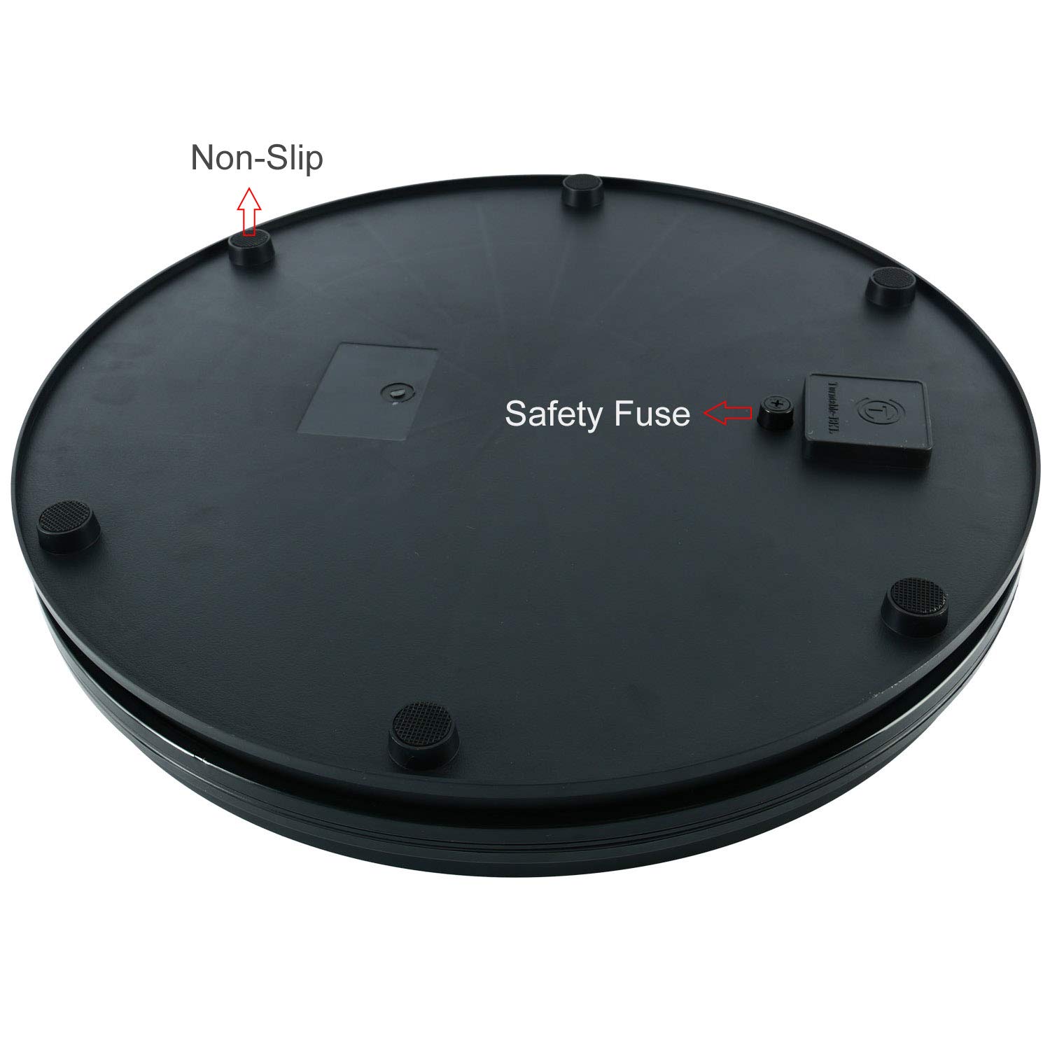 Black Electric Motorized Rotating Turntable Display Stand, 18