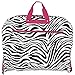 World Traveler 40 Inch Hanging Garment Bag, Pink Trim Zebra, One Size