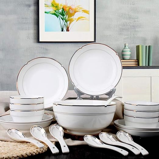 Vajilla cubiertos de cerámica conjunto de platos europeos ...