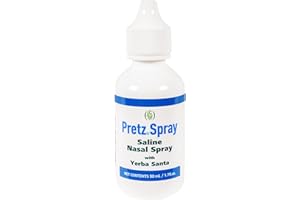 Pretz Spray Moisturizing Saline Nasal Spray with Yerba Santa, 1.7 Fluid Ounce