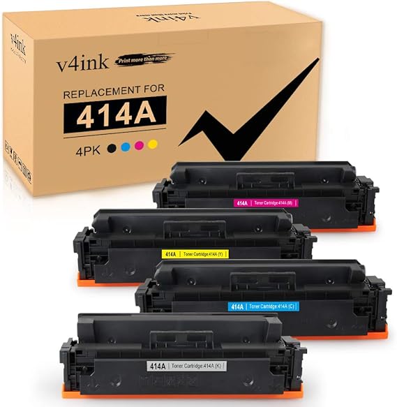 v4ink Compatible Toner Cartridge Replacement for HP 414A W2020A M454dw