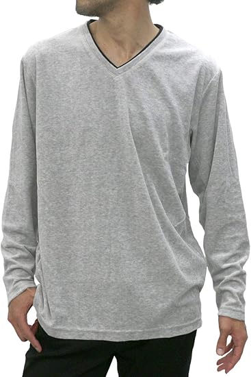 Amazon ルイシャブロン 大きいサイズ メンズ セーター ニット ベロア ミディアムグレー 5l セーター 通販