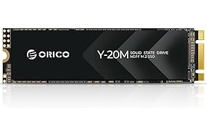 ORICO M.2 2280 SATA SSD, 512GB Internal M.2 SSD with B+M Key for Desktop/Laptop, SATA III 6Gbps NGFF Solid State Drive Low Po