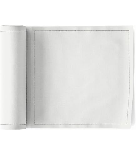 Lot De 60 Serviettes En Coton Écru - 10x20cm - Réutilisables Pour Événements/Restaurants