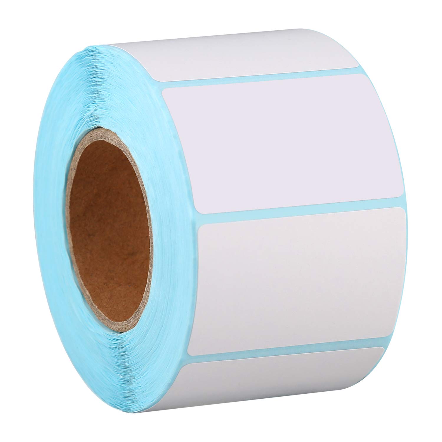 AIEX 800 Pieces Self Adhesive Label Sticker Blank Rectangle Mailing Address Thermal Label On Roll Note Mark for Office Kitchen Inkjet Printer 5x3cm/1.97x1.18