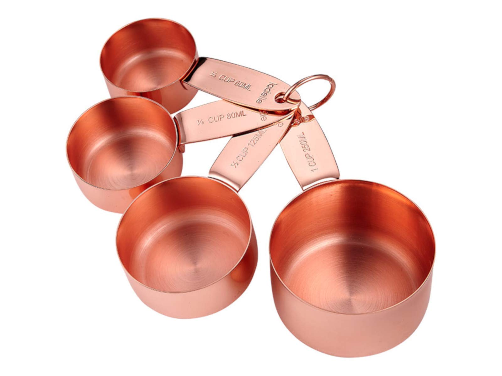 Ladelle Measuring Cup Set Lawson of Stainless Steel/Copper, 22 x 22 x 22 cm