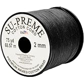 Waxed Cotton Cord (75 yard)
