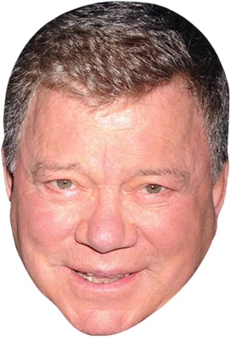 William Shatner Celebrity Mask, Card Face and Fancy Dress ...