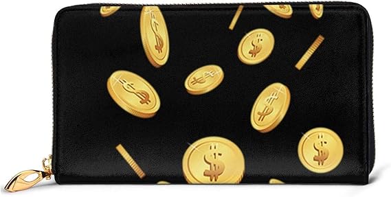 Amazon Co Jp 金貨 財布 長財布 レディース かわいい メンズ 本革 大容量 ファスナー おしゃれ 通学 通勤 旅行 高校生 お札 小銭入れ コインケース カード12枚入れ 誕生日プレゼント 服 ファッション小物