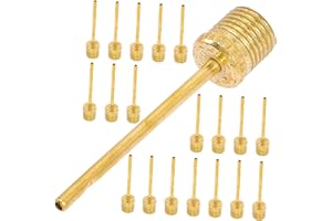 SUPVOX 20pcs Metal Ball Pump Needles for Football Basketball Soccer Volleyball Rugby Air Inflation Needles