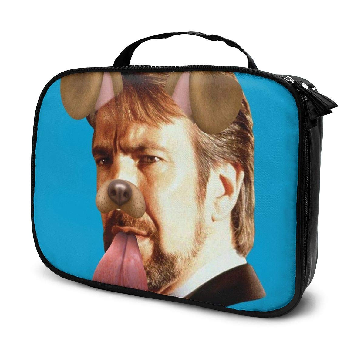 Multi-Functional Bag With Compartments Die Hard Hans Gruber Dog Snapchat Filter Professional Cosmetic Pouch Travel Kit Makeup Boxes Makeup Bag