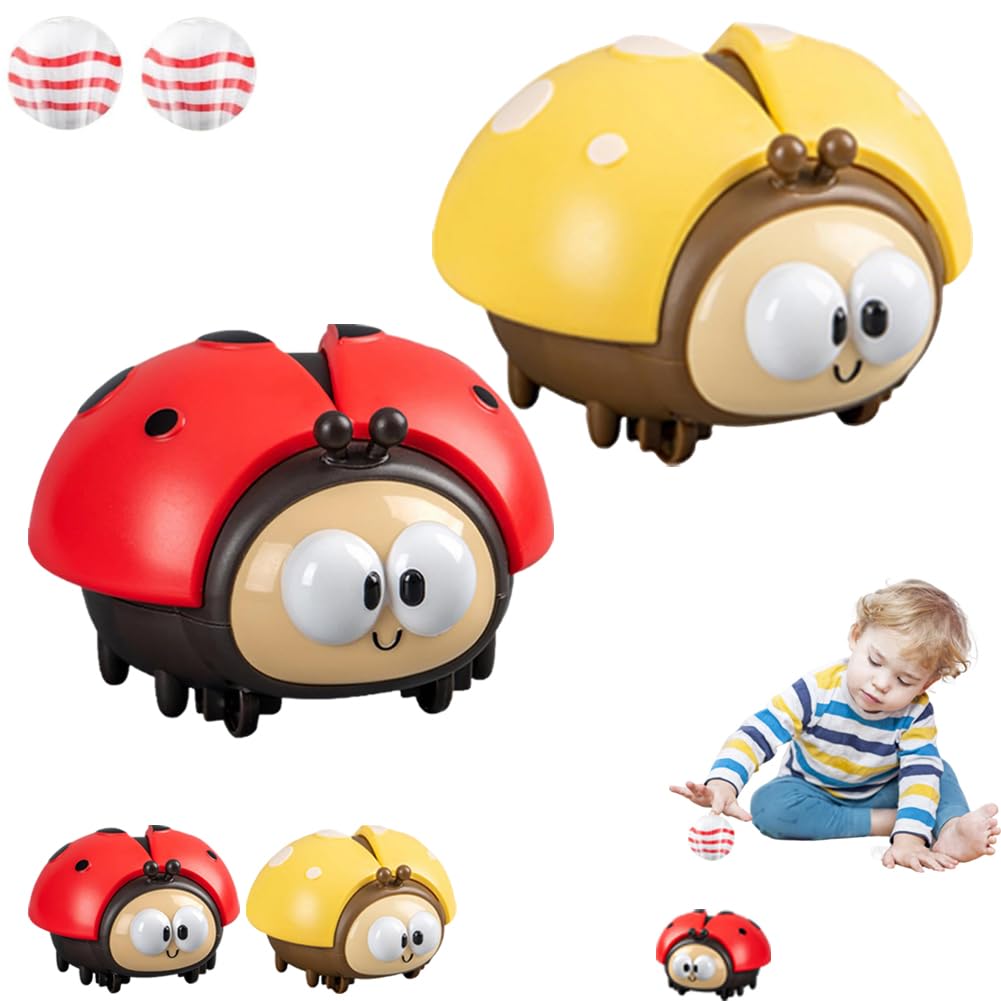 Ladybug Air Toy, Electric Ladybug Floating Ball Toys, Cute Animal Balls Blowing Machine Toys, Sensory Play Suspended Balls Air Toys For Kids, Fors Boys & Girls (SET 1)