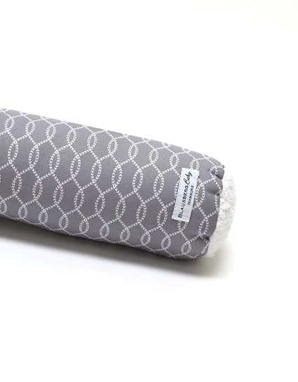 Blausberg Baby - Bettschlange Nestchen Bettumrandung Kantenschutz Kopfschutz für Baby- und Kinderbett Sailor Grau (80 cm) - M