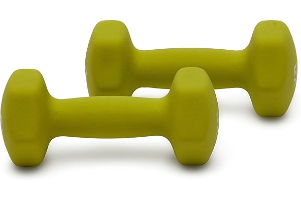 Amazon Basics Neoprene Coated Hexagon Workout Dumbbell Hand Weight