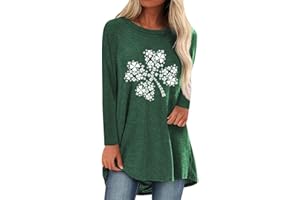KKG Tops Tunics for Women to Wear with Leggings, Casual Loose Fit V Neck Short/Long Sleeves T Shirt