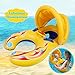 Baby Pool Float with Canopy Inflatable Swimming Floats for Kids - Mommy and Baby