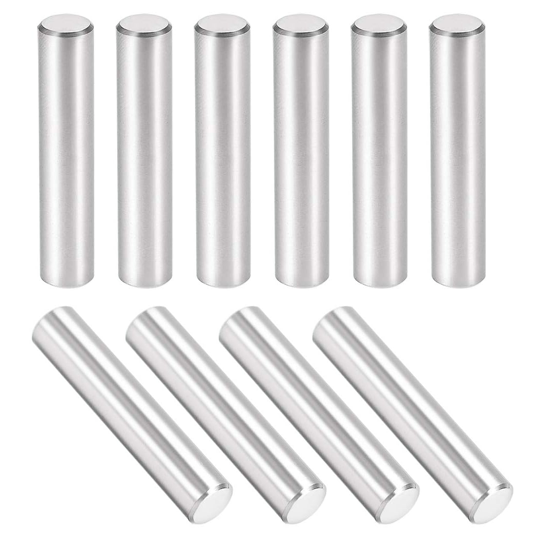 Unifizz 10Pcs 8 x 40mm Dowel Pin 304 Stainless Steel Shelf Pegs Support Shelves Silver Tone