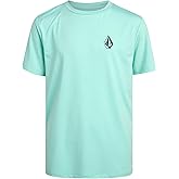 Volcom Boys Swim Shirt - Short Sleeve Rash Guard for Boys UPF 50+ Quick Dry Kids Swimwear Sun Protection Shirt for Summer