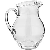 Mikasa Napoli Clear Glass Beverage Pitcher, 70 Ounce Capacity, Durable and Elegant Design for Serving Water, Iced Tea, or Cocktails