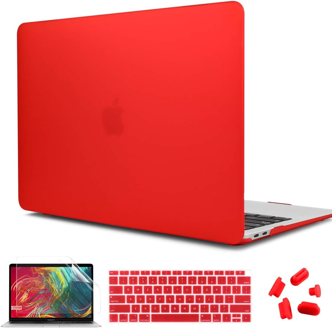 red macbook air case