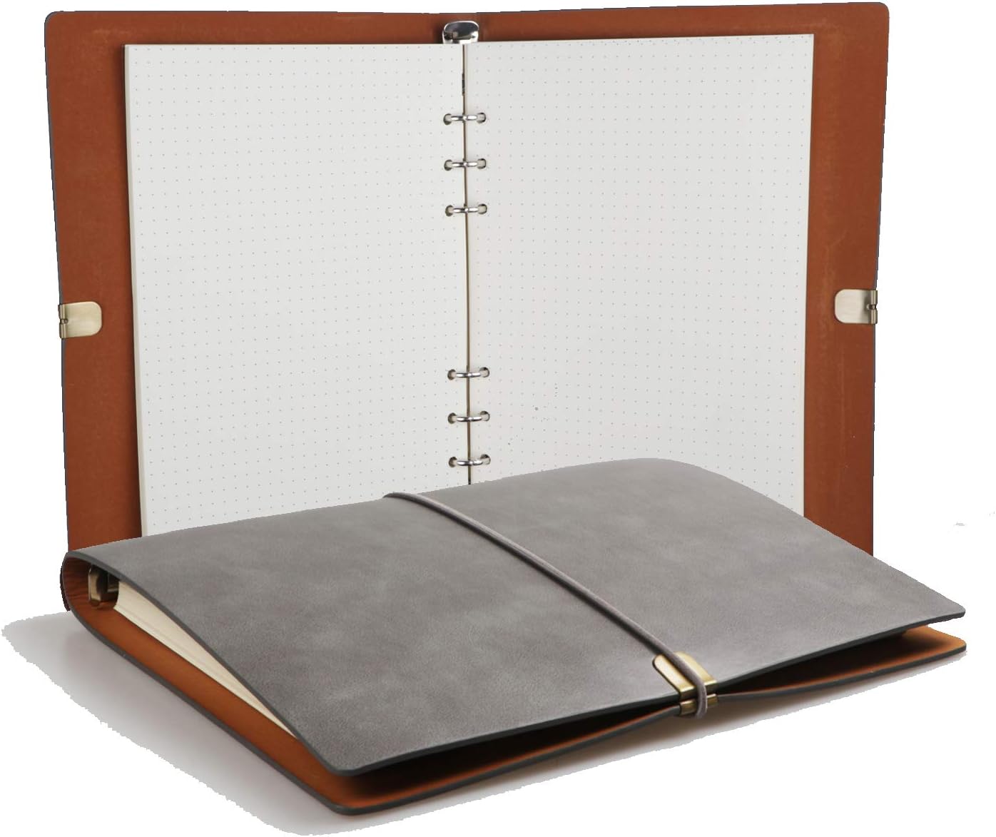 A5 Leather Binder Notebook PU Leather Journal Writing Notebook Diary