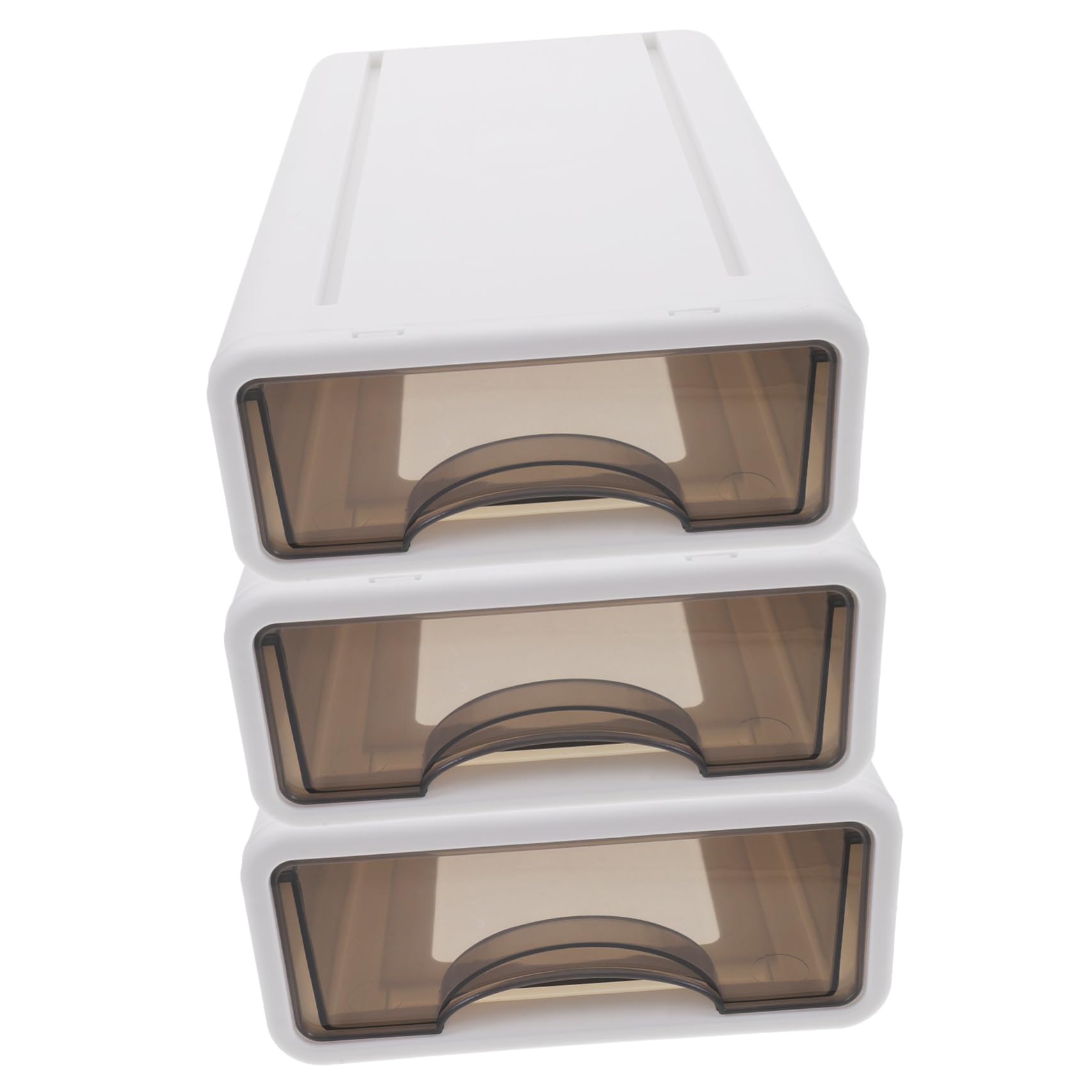 STOBOK 3pcs drawer storage box drawer for desk storage plastic drawers plastic containers drawers organizer 3- drawer vanity organizer bins with drawers pp Jewelry Case