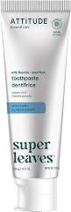 Attitude Hydroxyapatite Toothpaste with Fluoride, Whitening, 4.2 Oz | EWG Verified, Anti-Cavity Protection, Peppermint, Helps
