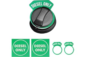 Carrotez Diesel Fuel Cap Silicone Ring 2PCS with 2 Stickers, Gas Cap Truck Accessories Replacement Parts - Green