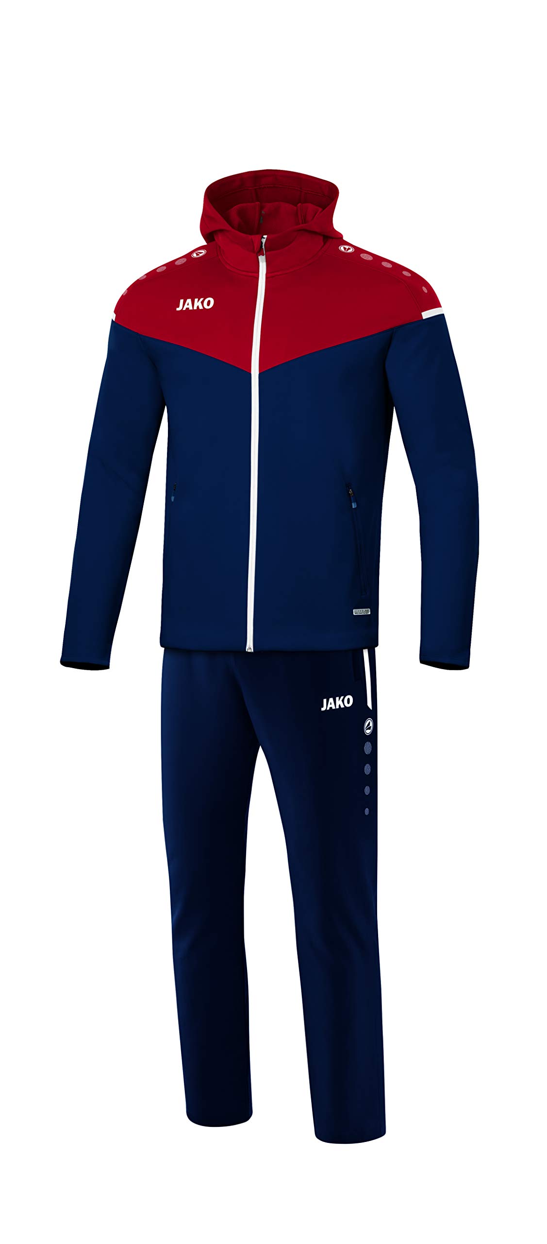 JAKO Champ 2.0 M9620 Men's Tracksuit with Hood Navy/Chilli Red 3XL — image 1