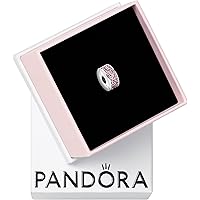 パンドラSparkling Row Spacerクリップチャーム　２点 Amazon.com: PANDORA Sparkling Row Spacer Charm - Gift for
