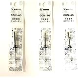 Pilot Fountain Pen Ink Converter (CON-40), Screw Type, Value Set of 3