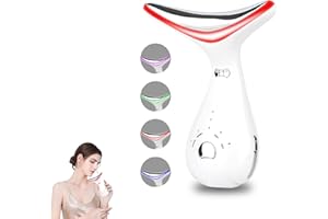 Floverkity Facial-Massager, 4 Color Face Device(4 Modes, White)